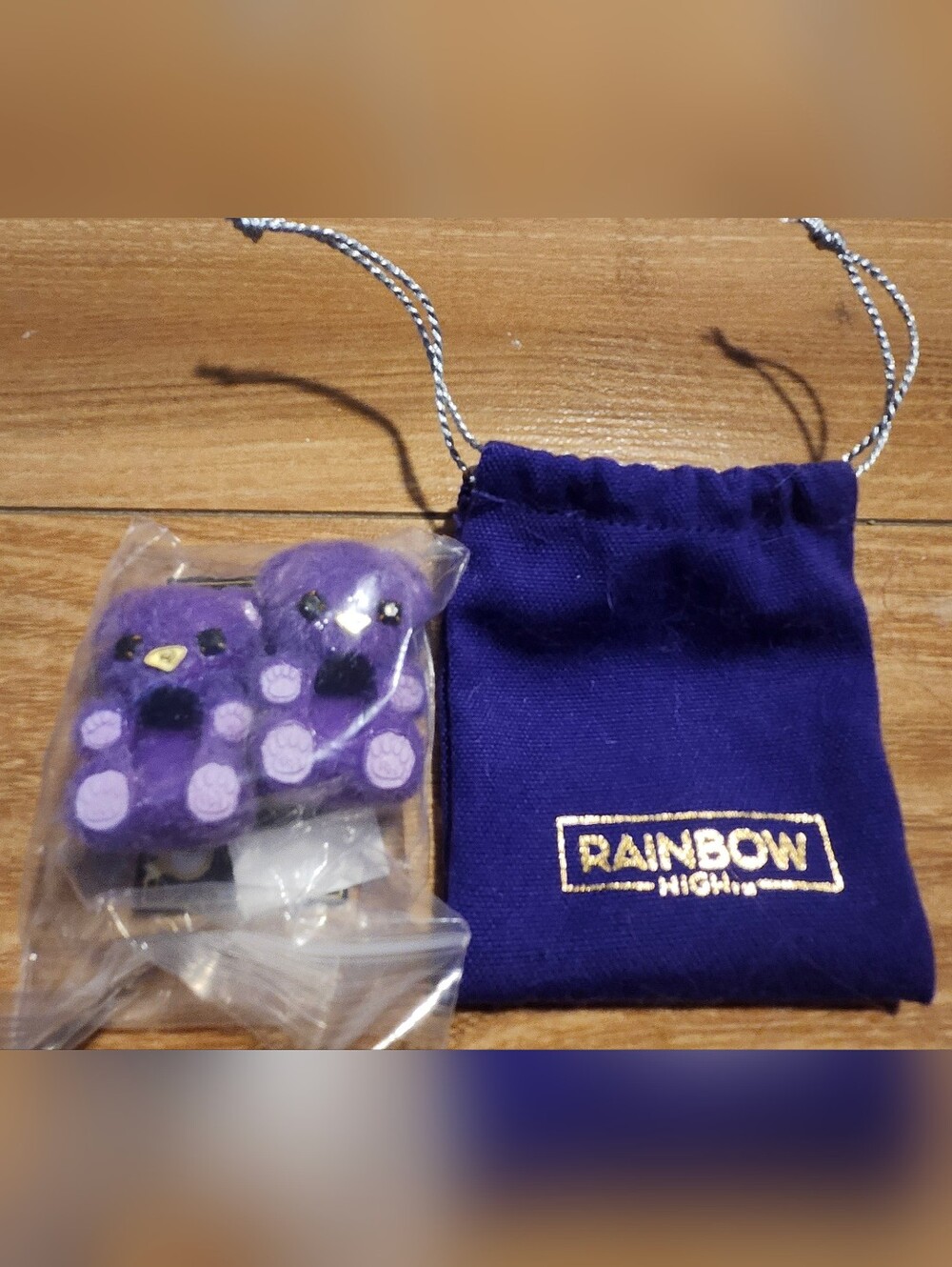 Rainbow High Purple Bear Slippers
